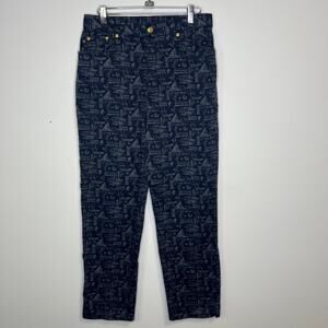 Lauren Ralph Lauren Women's Size 8 Nautical Boat Ship Navy Blue Pants